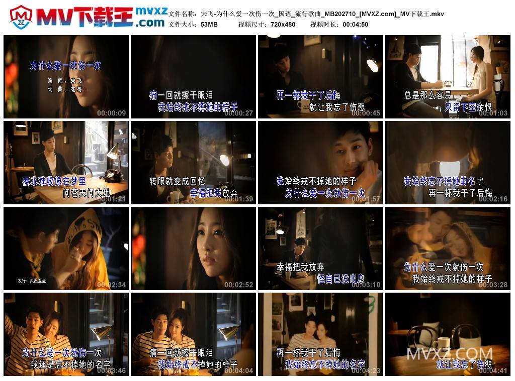 宋飞-为什么爱一次伤一次_国语_流行歌曲_MB202710